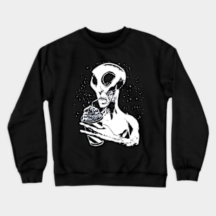 Alien Drinking Crewneck Sweatshirt